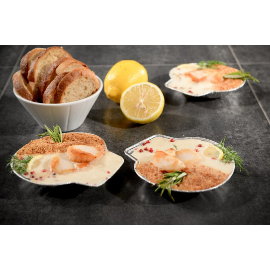 Moule en forme de coquille Saint-Jacques pour gratins
