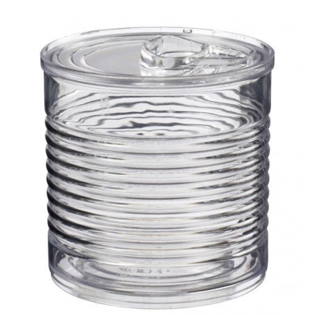 Verrine boîte de conserve transparente