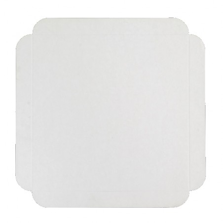 Carré rainé blanc