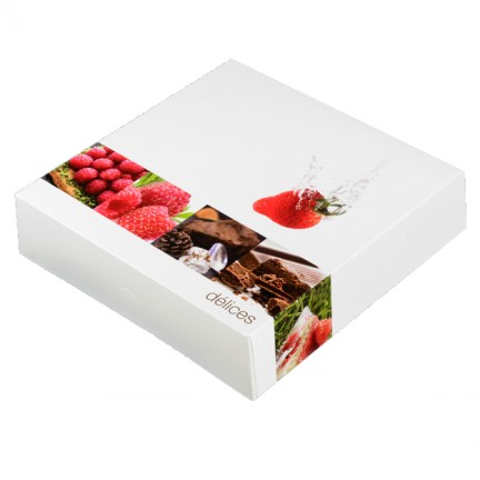Boîte pâtisserie décor Délices Boîte pâtisserie décor Délices
