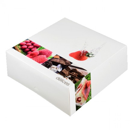Boîte pâtisserie décor Délices Boîte pâtisserie décor Délices