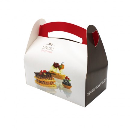 Boîte pâtisserie à poignée... Boîte pâtisserie à poignée...