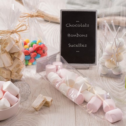 Sachet bonbon transparent pour vendre sur les marchés