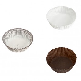 Caissette papier plissé ronde