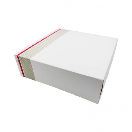 Boîte gâteau blanche