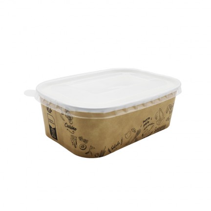 Barquette carton + couvercle Barquette carton + couvercle