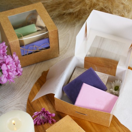 Boîte kraft avec fenêtre Boîte kraft avec fenêtre
