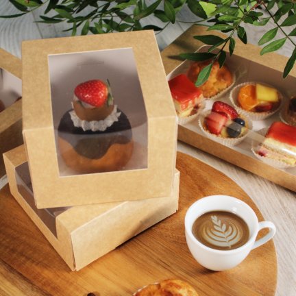 Boîte kraft avec fenêtre Boîte kraft avec fenêtre