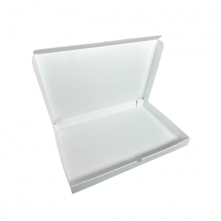 Boîte plateau traiteur blanc en micro cannelure à petit prix