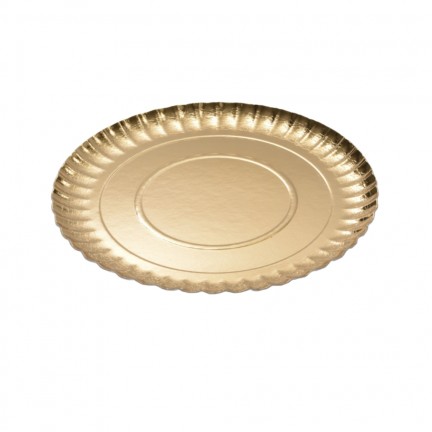 Assiette dorée pour artisans