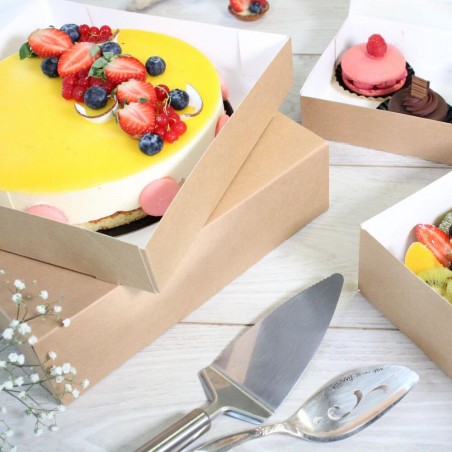 Boîte pâtissière kraft pas cher Boîte pâtissière kraft pas cher