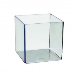Verrine cube transparente