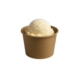 Pot à glace en carton