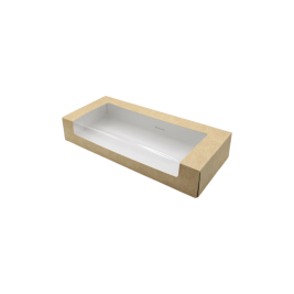 Boîte kraft à fenêtre 320