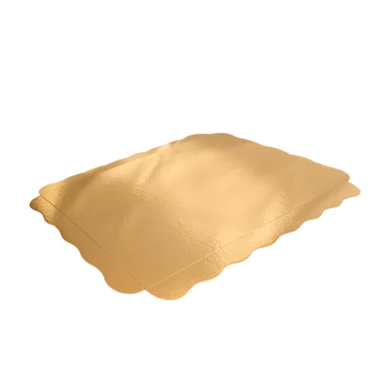 S48400 plat en carton doré