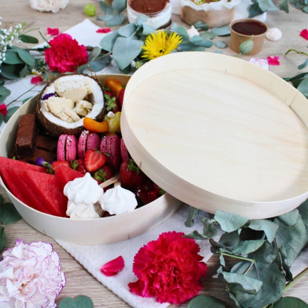 Boîte ronde bois