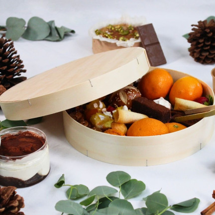 Boîte ronde bois