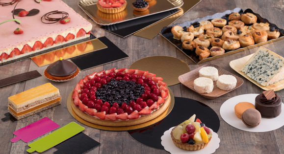 Plateau de présentation pâtisserie ou apéritif pour professionnels
